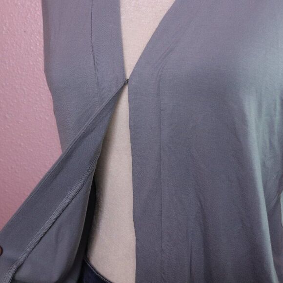 LOGO Lori Goldstein | Ruffled Cardigan Coverup Sweater Small - Picture 4 of 7